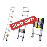 12.5Ft Light Aluminum Telescopic Telescoping Folding Extendable Ladder